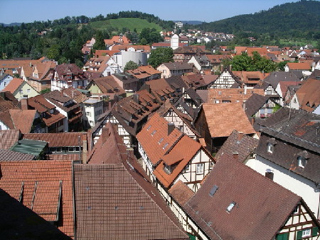 Blick vom Nigelturm, dem Narrenmuseum