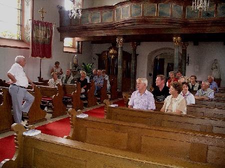 702 Rundgang mit Führung in Zell, hier im der Wallfahrtskirche